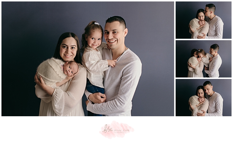 Family newborn photo session in Calgary